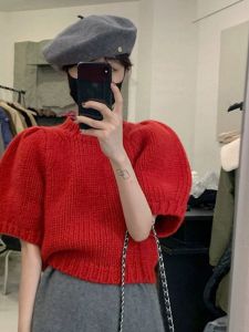 Fashionable Red Womens Sweater