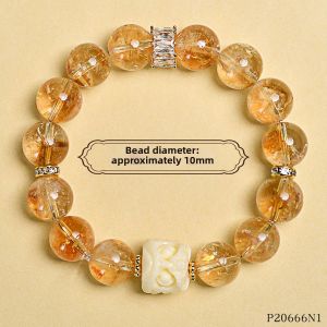 FENGSHUIGE | Wealth Attraction Natural Yellow Crystal Bracelet Gift Box Included