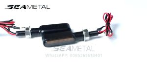 SEAMETAL 2pcs 6 Led Motorcycle Indicators Mini LED Turn Signal Light Flasher Amber Signal Lamp Blinker