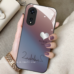 Dark Purple Full Cover Protective Phone Case for Oppoa97 A96 A93s A92s A95 A72 Findx5 X3 Anti-Fall Simple Style Tempered Glass