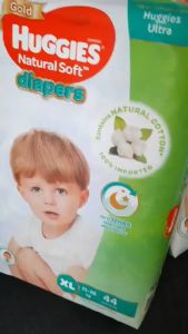 Super Jumbo Pack (NB68/S58/M52/L44/XL38/XXL34) (Ultra Natural Soft) Ultra thin and breathable Male and female babies Diapers