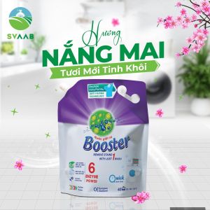 Nước giặt Booster hương nắng mai NEW 2022 túi 32kg hàng xuất khẩu Nhật Bản