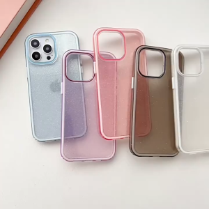 เคสใสแบบแวววา For iPhone 16 Pro Max 11 13 15 17 14 12 Pro max Air เคสไอโฟน11 เคสไอโฟน13 Candy Colorป้องกันการตกทั้ง เคสโทรศัพท์