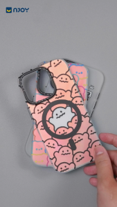 Ốp Lưng Phản Quang In Hình Gấu Cute Bear Chống Sốc Chống Trượt Cho iPhone 17 Pro Max 16 15 14 13 12