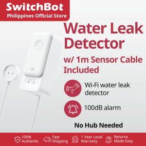 SwitchBot Water Leak Detector with Sensor Cable - Wi-Fi Leak Sensor App Alerts IP67 Waterproof