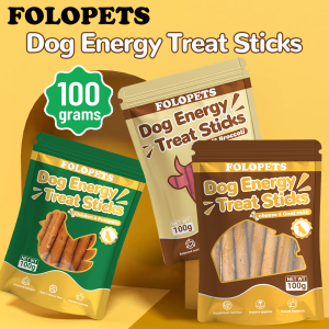 FOLOPETS Pet Snack Dog Energy Bar Chew Dental Sticks CleanTeeth Supplement Nutrients 100g