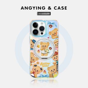 ANGYING | เคสแม่เหล็กสำหรับ iPhone พร้อมที่ตั้ง