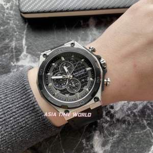 [Original] 7947G SS-4 Balmer Chronograph Sapphire Mens Watch with Black Dial and 50m Water Resistant Black Genuine Leather Strap | Official