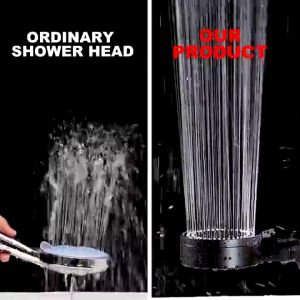 [Ready Stock] Kepala Pancuran Mandi Hitam Set Premium dengan 5 Mode Air Head Shower Handheld