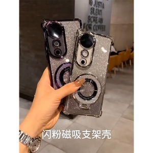 Vivo V40 V30 V29 V27 V23 5G Case Vivo V40 V30 V27 V25 Pro Case Vivo Y36 5G Clear Jelly Shockproof Case with Camera Lens Protector Glitter Magnetic holder for cellphone Business Style Transparent All-inclusive Edge Anti-fall Soft Case