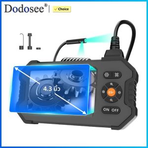 กล้องส่องตรวจอุตสาหกรรม Dodosee หน้าจอ 4.3 นิ้ว กล้องตรวจสอบท่อระบายน้ำ 8 มม. 1080P สำหรับซ่อมรถยนต์ กันน้ำระดับ IP67 พร้อมไฟ LED 8 ดวง