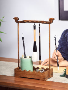 YILI DECO | Luxury High-End Calligraphy Wood Pen Rest