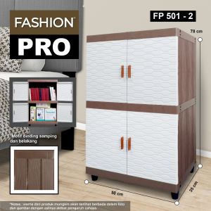 CLUB Fashion PRO - FP 501 - Lemari Pakaian Plastik - Kabinet Baju Plastik - Lemari Susun Serbaguna