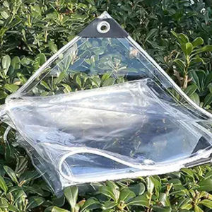 Transparent waterproof fabric tear resistant PVC vinyl suitable for garden terrace porch and outdoor windproof sunshade canopy