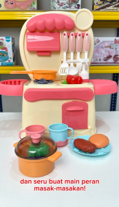 Mainan Anak 18PCS VARIOUS OF DUMMY FOOD DREAM KITCHEN JM22456 Mainan Alat Masak Anak Masak Masakan Mainan Anak Perempuan - Mainan Anak Laki Laki