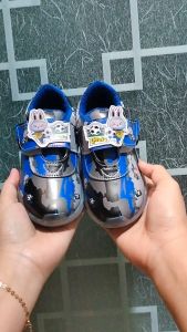 Aryaclothing Sepatu Anak Laki-laki Sneakers Labubu Bola / Sepatu LED Menyala anak Terbaru