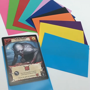 100pcs Sleeve Kartu Card Sleeve Sleeve Tcg Yugioh Vanguard Matte Mini Size 63 X 90mm