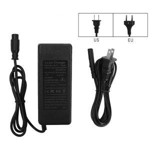 For Smartgyro Speedway/Crossover/Rockway/Zwheel T4 Zrino/Urbanglide/ICE Q1/Q3 54.6V 2A GX16 Electric Scooter Charger Spare Parts