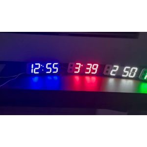 Đồng hồ LED 3D treo tường để bàn/Treo Tường Thông thông minh Smart Clock-HAUSE