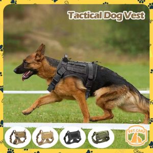 Adjustable Dog Harness Soft Nylon Vest Training For Medium Military Dog Pet Breathable Chest Harness