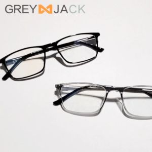 Grey Jack Kacamata Antiradiasi Blueray TR+Metal Kotak Simple Bisa Minus Photocromic Bluecromic FA 72055