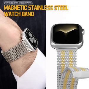 YALILAI Metal Mesh Loop Band for Apple Watch 49mm 46mm 45mm 44mm 42mm 41mm 40mm 38mm Stainless Steel Free-Buckle Strap for Apple Watch Ultra 3/2 Series 11 10 9 8 7 SE 6 5 4 3 2 Replacement Watch Strap for Men and Women