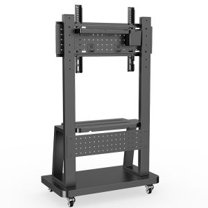 Beishi TV Stand Mobile Cart Roller Equipped Floor Mounted for Hisense TCL 65 75 Inch Cold Rolled Steel Material