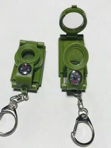 Jesus Four-in-One Function Keychain Mini Compass Retractable Telescope Electric Light Toy Kids Favorite