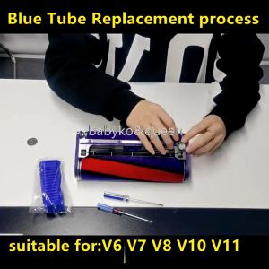 Ống mềm màu xanh cho đầu hút fluffy Dyson V6 V7 V8 V10 V11 V15 DC74 chất lượng cao