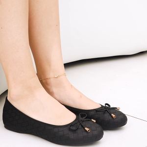 Mikana Elite Intertwine Satomi Ballet Doll Shoes for Women Flat Casual Woven Leather