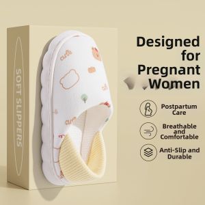 TZLDN | Soft Non-slip Breathable Thick Bottom Maternity Slippers