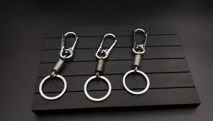 Ourpgone Karabiner Per Spring Carabiner Keychain Stainless Steel - LC-111 - Black