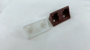 20pcs White L Shape Bracket Plastic Furniture Corner Brace Joint with  coverfor Right Angle Corner Joints of Drawers Windows Frames  Cabinet