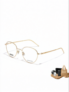 Hugo Boss | Round Simple Style Frame Glasses for Both Gender Anti-Blue Light &amp Prescription Compatible