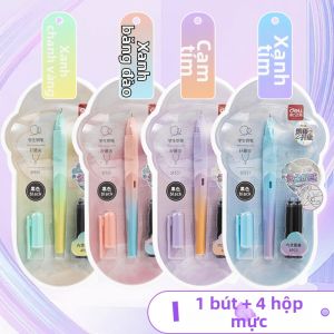 deli | Cartridge Mực Thay Thế Cho Bút Thư Pháp Đen/Xanh