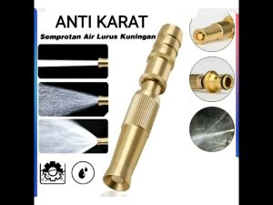 SEMPROTAN AIR LURUS KUNINGAN / NOZEL SPRAYER CUCI MOTOR MOBIL SELANG 1/2 INCH