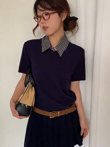 [จัดส่งในกทม] MOYENNE เข็มขัดหนังสักหลาดสไตล์วินเทจอเมริกัน ทรงกว้าง สำหรับกางเกงยีนส์สไตล์แคชชวล ใส่ได้กับทุกสไตล์