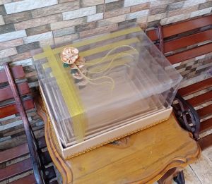 kotak seserahan pernikahan list bunga 1 set isi 4 kotak hantaran