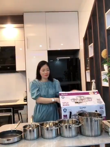 Bộ Nồi Chảo 5 Món GMPPS 2201 GUME Chất Liệu Inox 304 Cao Cấp5 Lớp Đáy Bền BỉPhủ Chống Dính 3DChống Gỉ & An Toàn