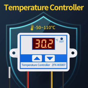เทอร์โมสแตทตัวควบคุมอุณหภูมิ LED ดิจิตอล10A DC12-60V สำหรับตู้อบสวิตช์ระบายความร้อนทำความร้อน
