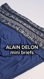 Alain Delon (3 Pcs) Mens Premium Cotton Mini Underwear Breathable Soft Everyday Comfort Briefs – AD5366