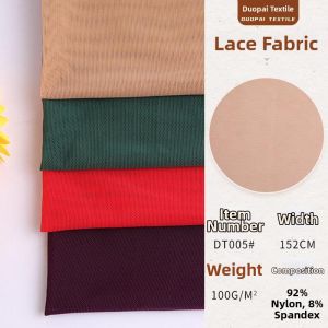 Elastic Lace Net Fabric For Innerwear Lining