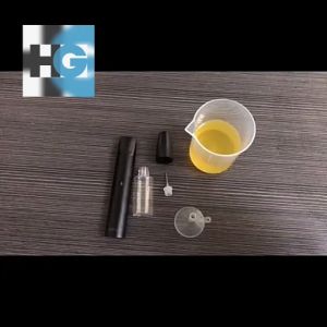 Botol Tetes Jarum Kosong 20ML Tutup Anti Bocor - Tutup Hitam