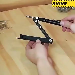 Professional Drawing Compasses Practical Drafting Supplies Woodworking Multi-function Drawing tool Adjustable Plastic/Metal Contour Drawing Ruler Contour Meter Drawing Compass Tool 6 Refills