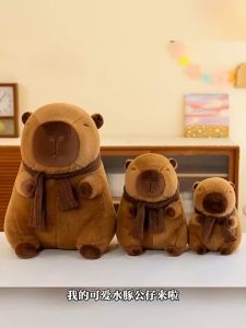 Capybara ตุ๊กตาคาปิบาร่า ตุ๊กตาตุ๊กตา ผ้าพันคอ ของเล่นเด็กผู้หญิง ของขวัญ