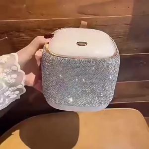 Elegant Press-top Desktop Storage Bin