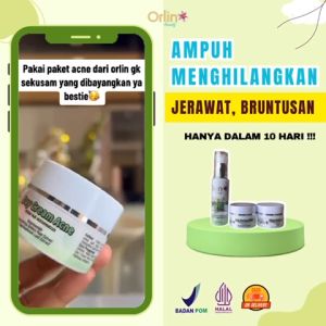 Paket Skincare Acne Hemat Orlin Beauty Merawat Wajah Kulit Sensitif Bekas Berjerawat Flek Hitam Bpom