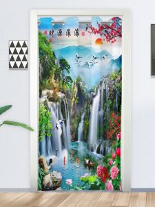 Non-Perforated Curtain Partition Curtain Blocking Wind Fabric Bedroom Domestic Toilet Fitting Room Kitchen Bathroom Cloth Curtain
