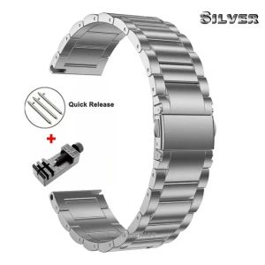 22mm Luxury Titanium Strap For Huawei GT4 3Pro 46mm 4/4Pro Ultimate Band For Samsung Galaxy Watch 3 45mm Gear S3 Metal Bracelet