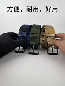 Tali Pinggang Lelaki Canvas Belt Men Tactical Belts Selling Mens Outdoor Sport Simple Practical Weave Nylon Canvas Pants Casual Men Belt